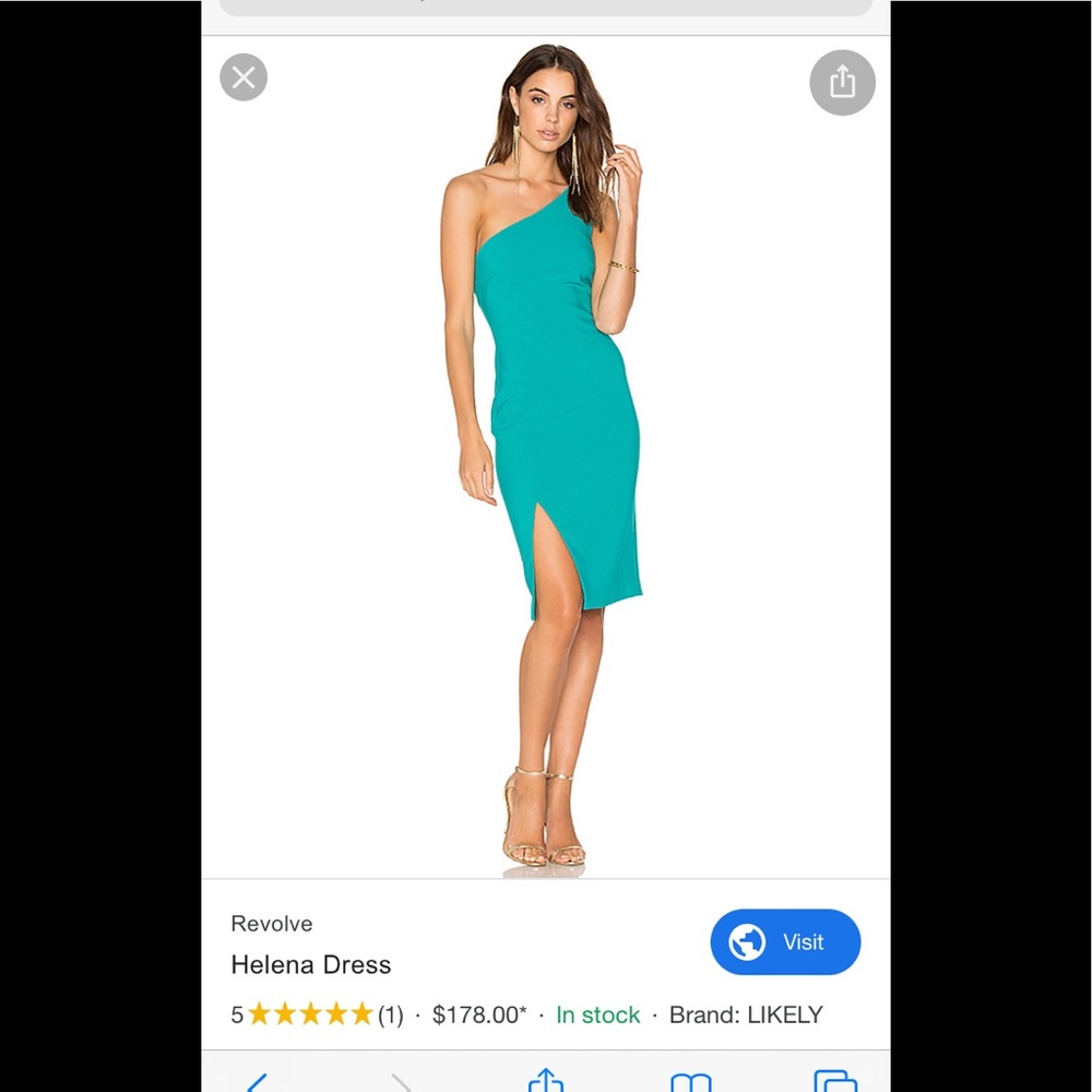 Likely one shoulder dress
